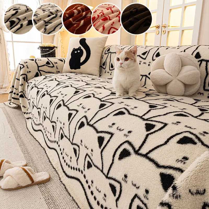 1PC-Cartoon sofa cover cloth shu mianrong sofa towel anti cat scratch all inclusive sofa towel M251204 - view 3