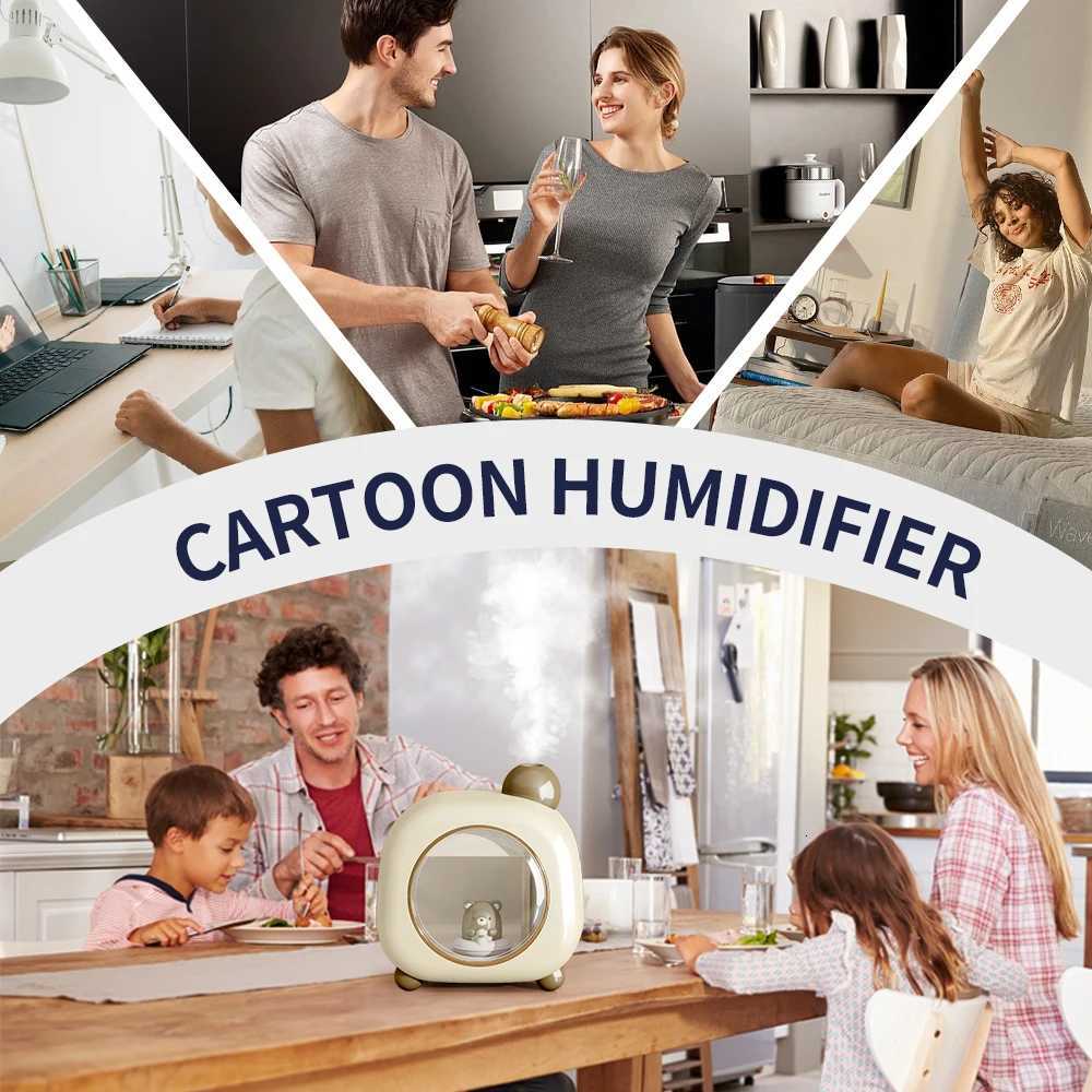 Kasydoff Portable Small Humidifier 1500ml Small Humidifiers for Bedro Baby 1800mAh USB Personal Desktop for Travel C251204