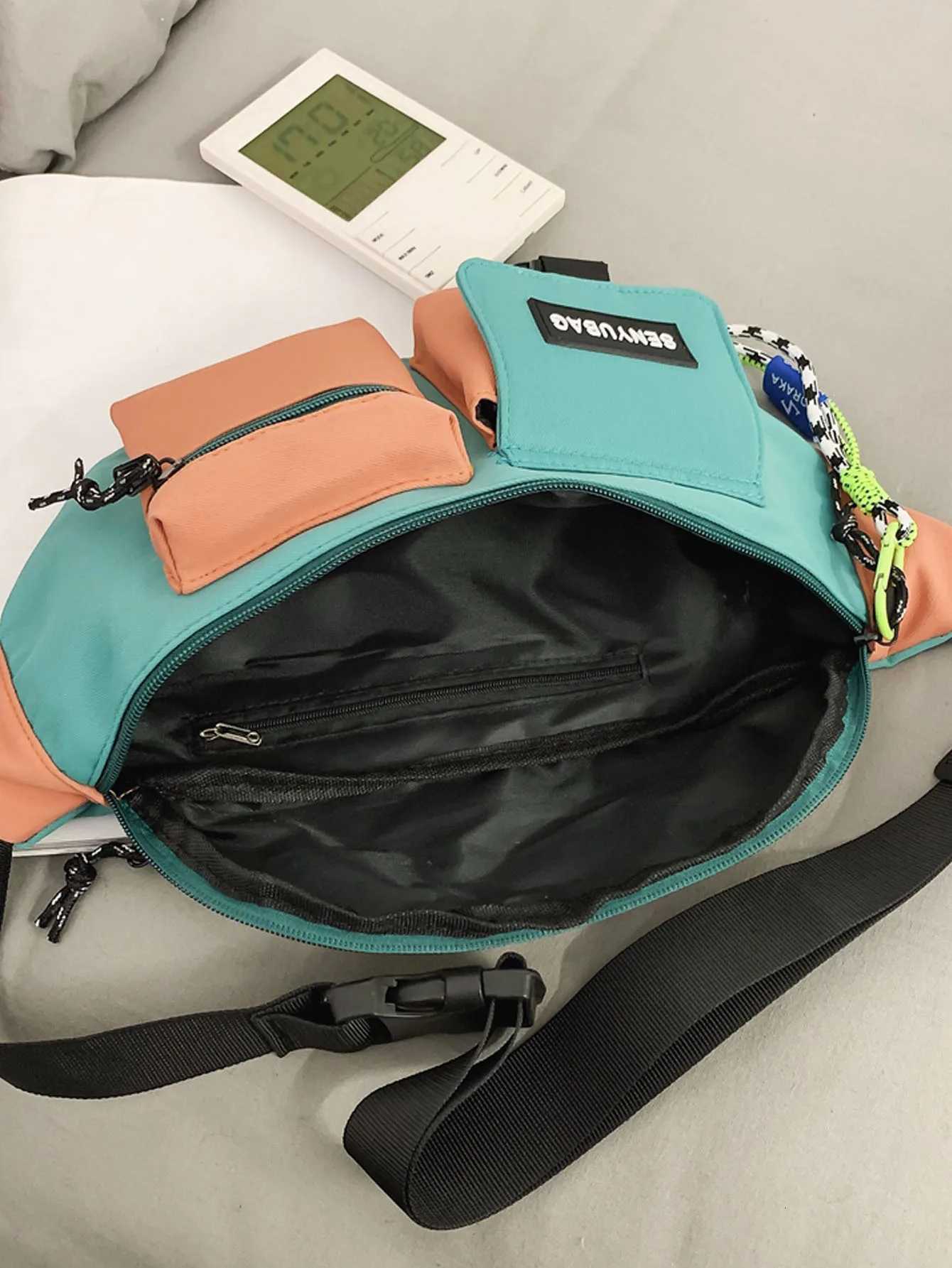 High Quality Nylon Panelled Waist Packs New Brand Unisex Chest Pack Casual Outdoor Travel Crossbody Bag Men Wasit Belt BagsT251204