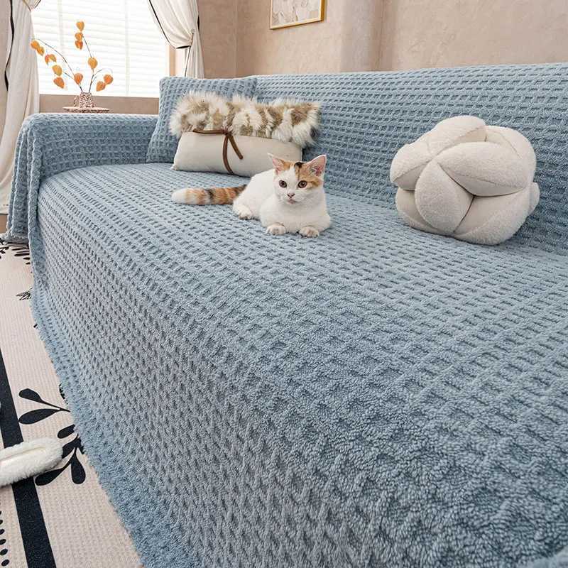 1PC-Huafu Ge all inclusive simple four season universal shu mianrong sofa towel anti cat scratch sofa towel M251204 - view 7