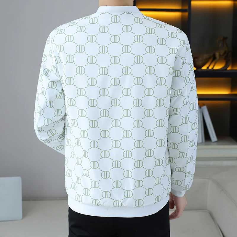 2026 Spring Autumn Casual Print Fashion Slim Bomber Jacket Men Overcoat New Arrival Baseball Jackets Mens Jacket M-4XL TopT251204