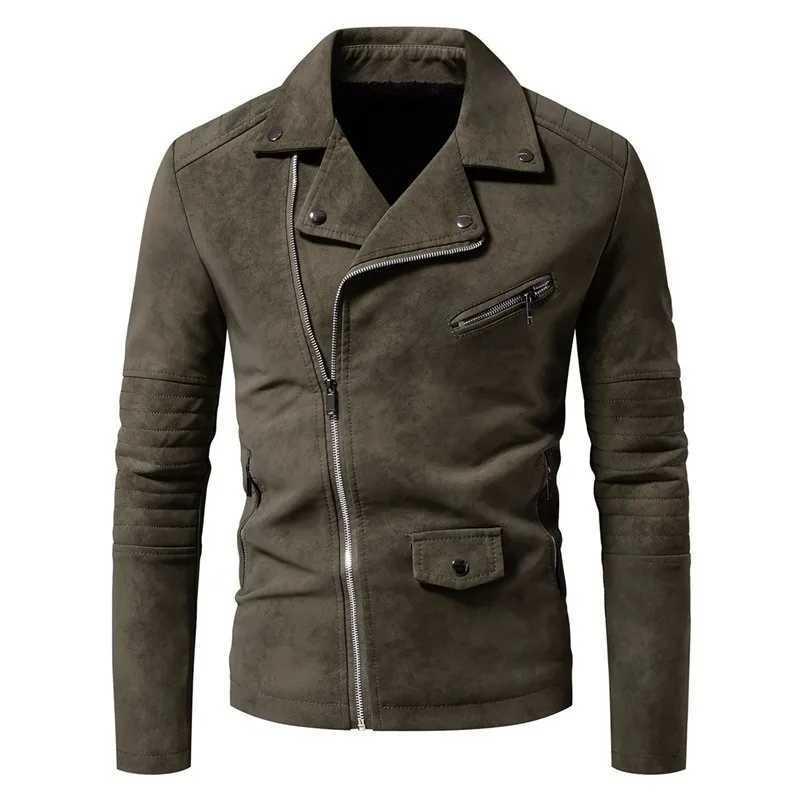 Clothes for Man Stylish Formal Leather Jacket Man Cool Leather Jacket Man Mens Zipper Jacket Man Retro Leather JacketsT251204