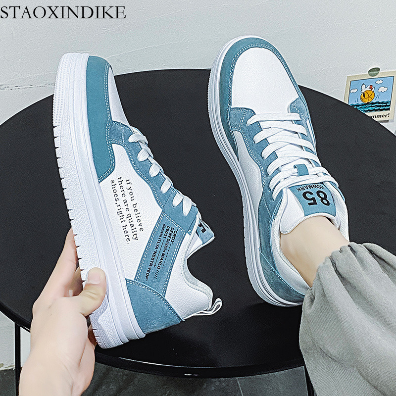 Winter Men's Shoes 2025 New Trendy Junior High School Student Sports Casual White Height-Increasing Sneakers Putian Versatile Trendy Shoes