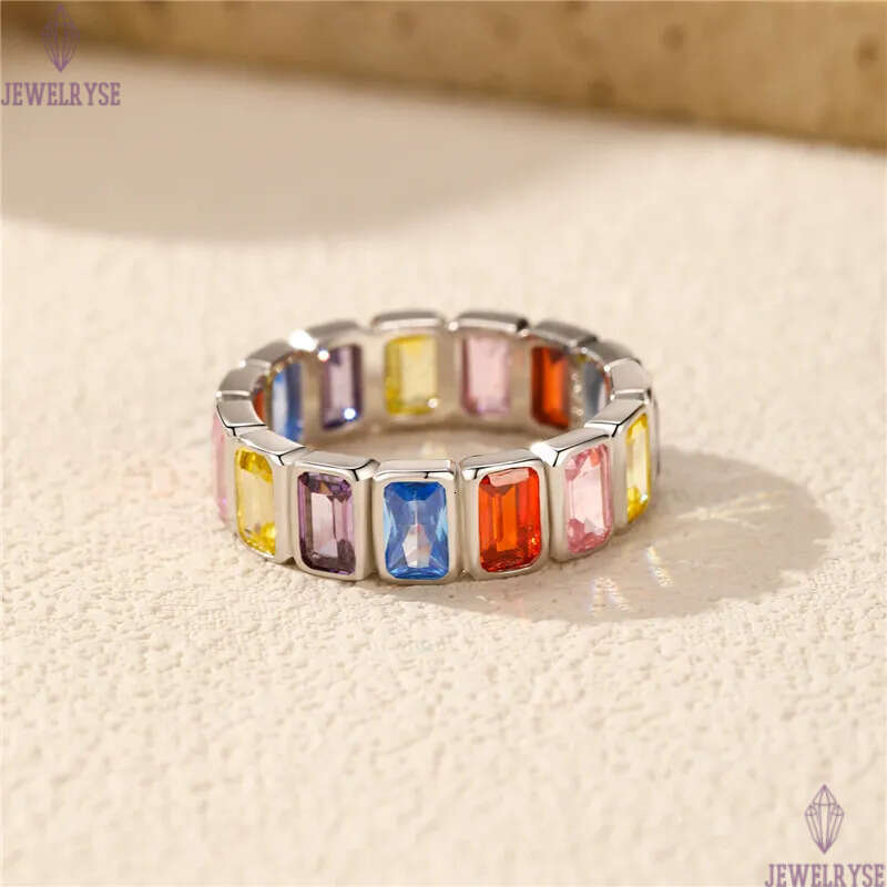 luury sweet colordul heart ring for woman diamond s925 sterling silver party school home 5A cubic zirconia designer rings jewelry size 6-9 girls frien