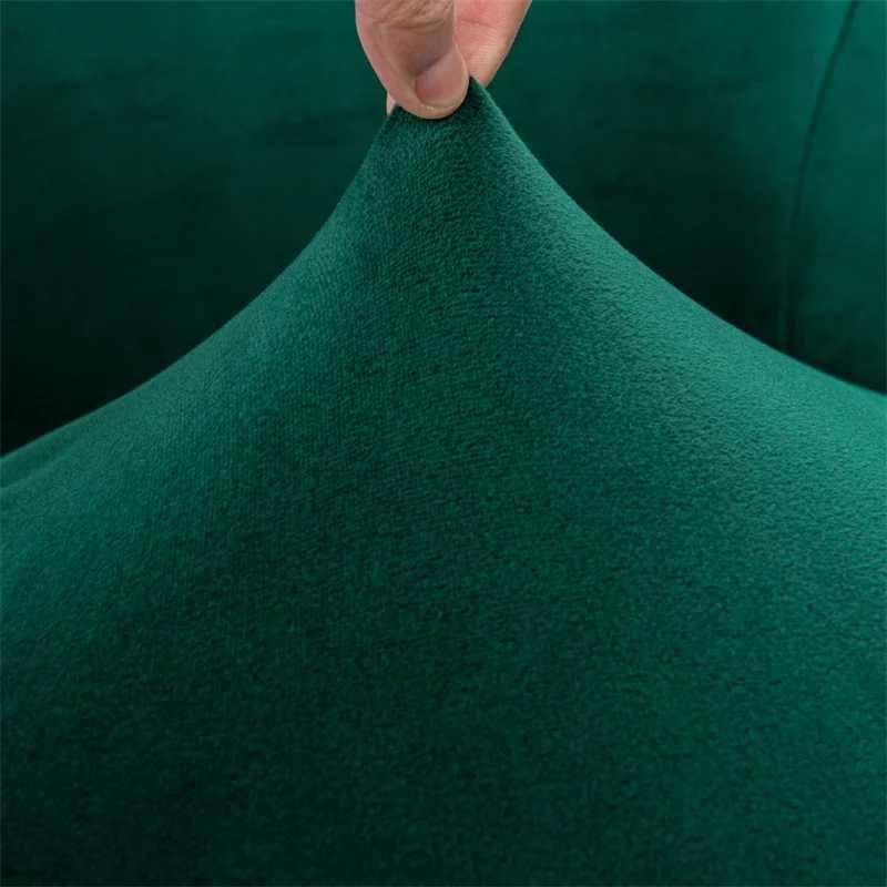 Soft Velvet Armchair Covers Elastic High Back Wing Chair Slipcovers All-inclusive Single Sofa Covers Wingback Chair Covers Home M251204 - view 6