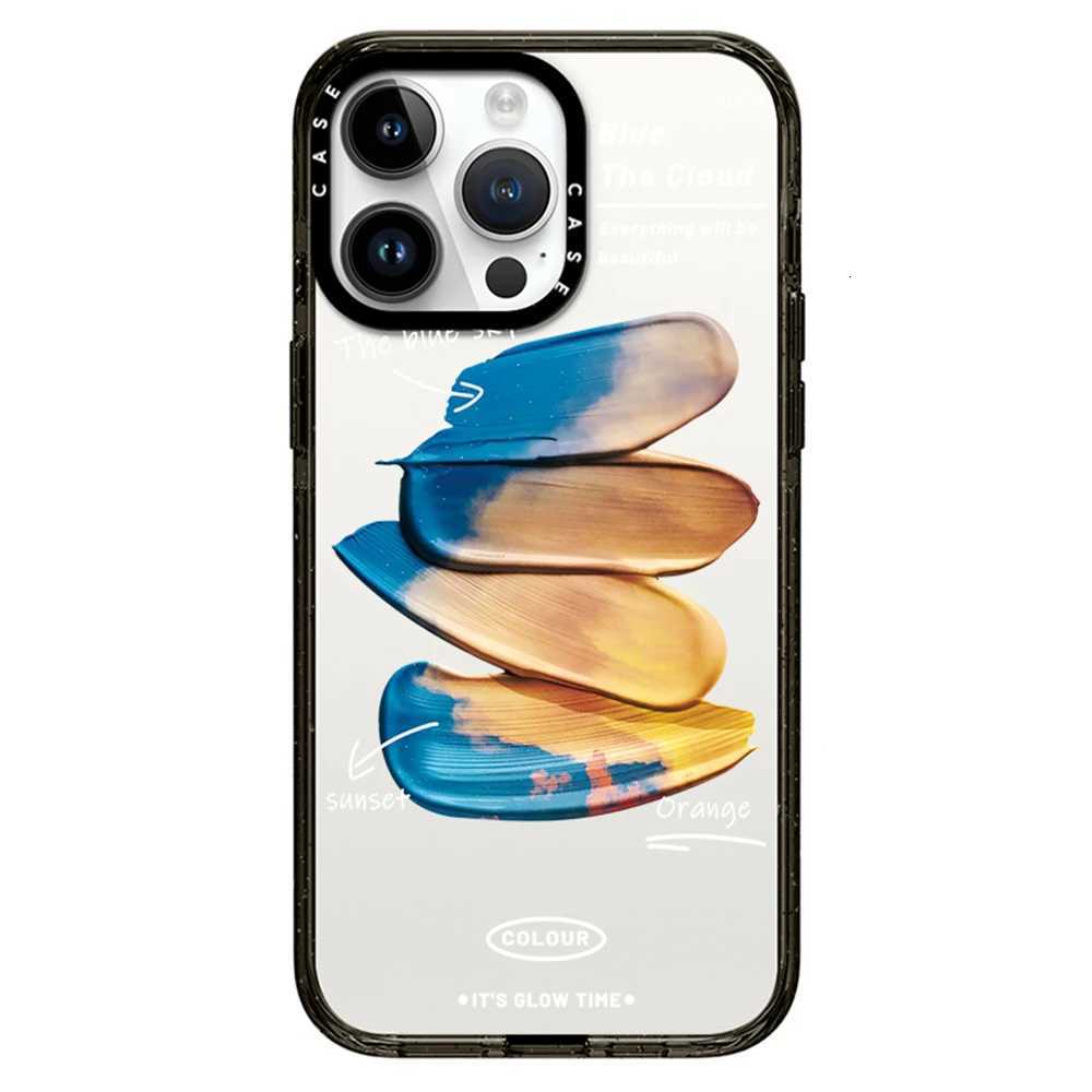 Acrylic Oil Painting Color For Phone Case For iPhone 17 16 12 13 14 15 Pro Max 15Plus Magnetic Anti-drop Fashion Cover H251203