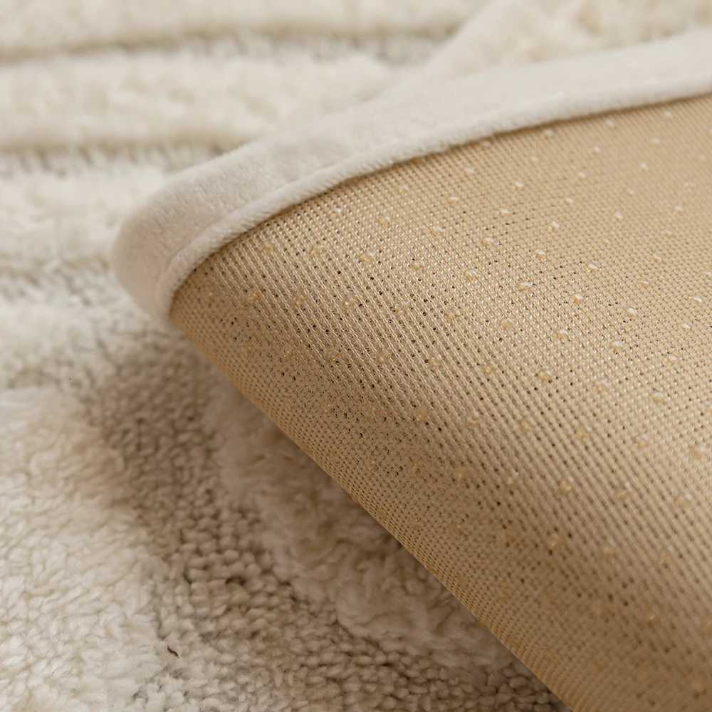 Winter Plush Sofa Cushion with Modern Leaf Edge Anti-Slip Furniture Protector Cover for Living Room padded plush sofa cushion M251204 - view 3