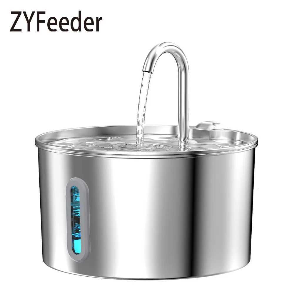 ZYFeeder 22L Automatic Water Fountain Stainless Steel Pet Water Feeder Cat/Dog Drink Bowl Water Dispenser Silent With window M251204