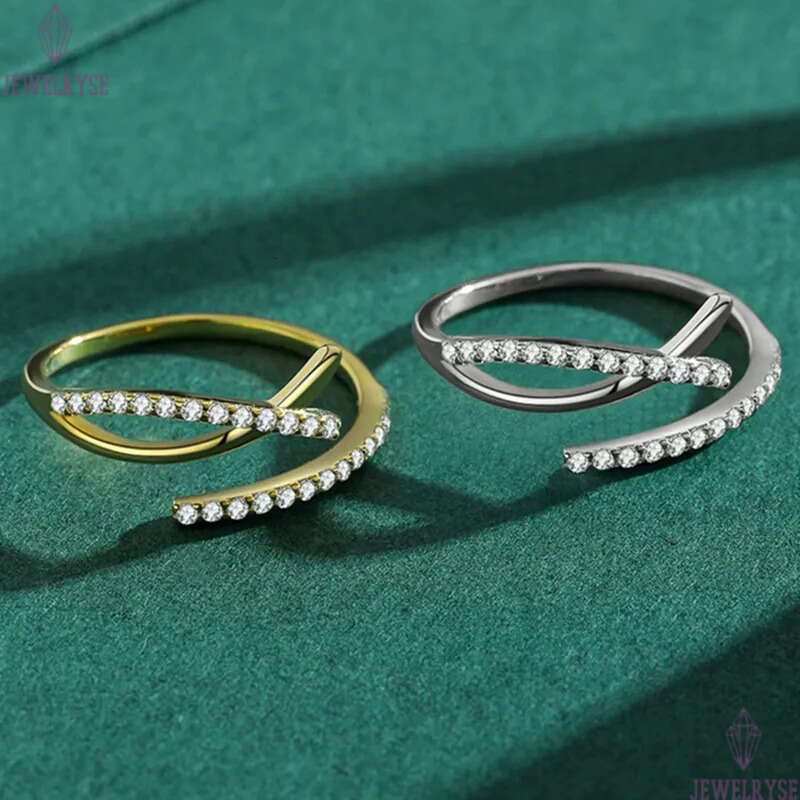 classic band rings designer for woman s925 sterling silver jewelry party beach 5A cubic zirconia luxury diamond 18k gold ring women valentines day gif