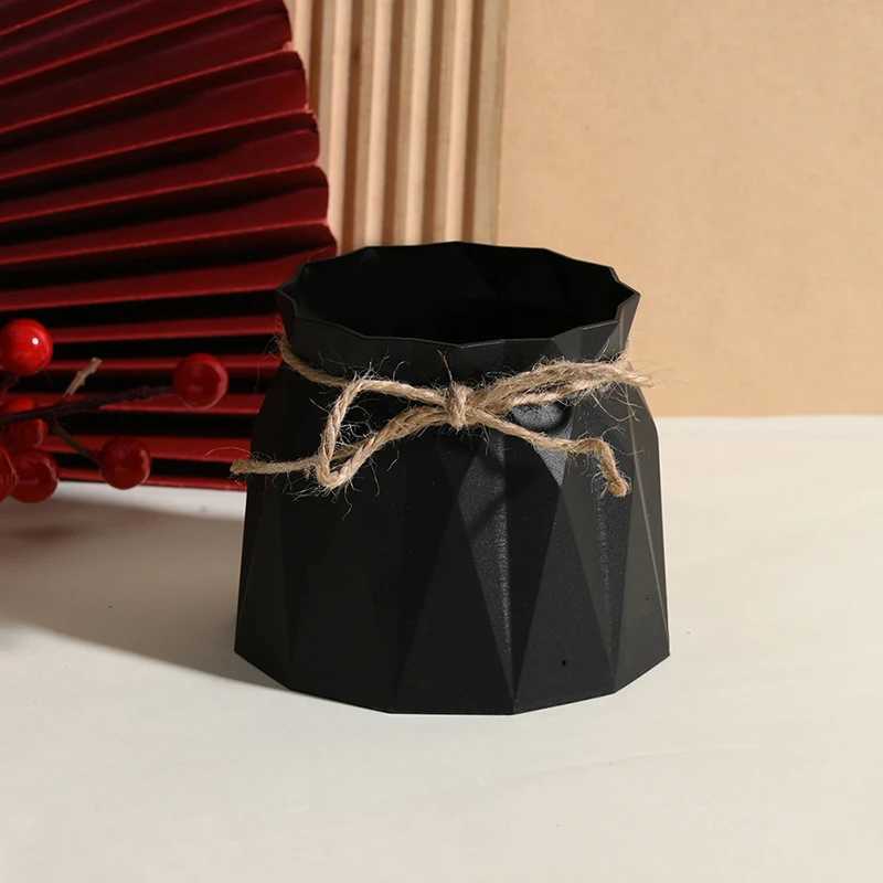 Modern Plastic Vases He Decoration Anti-ceramic Vases Imitation Rattan Flower Vase European Wedding Modern Decorations Basket H251204