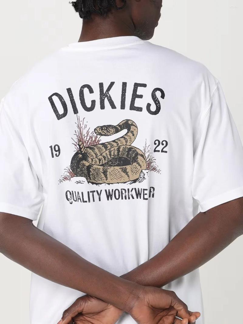 Men's T Shirts Outdoor Fashion Trend Clothing DICKIE Pattern Printing Summer Luxury Brand Pure Cotton And Women's T-shirts Short Sleeves
