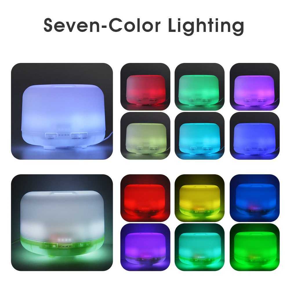 500ml Ara Diffuser Remote Control trasonic Air Humidifier USB Essential Oil Diffuser Mist Maker with LED Night Lights C251204
