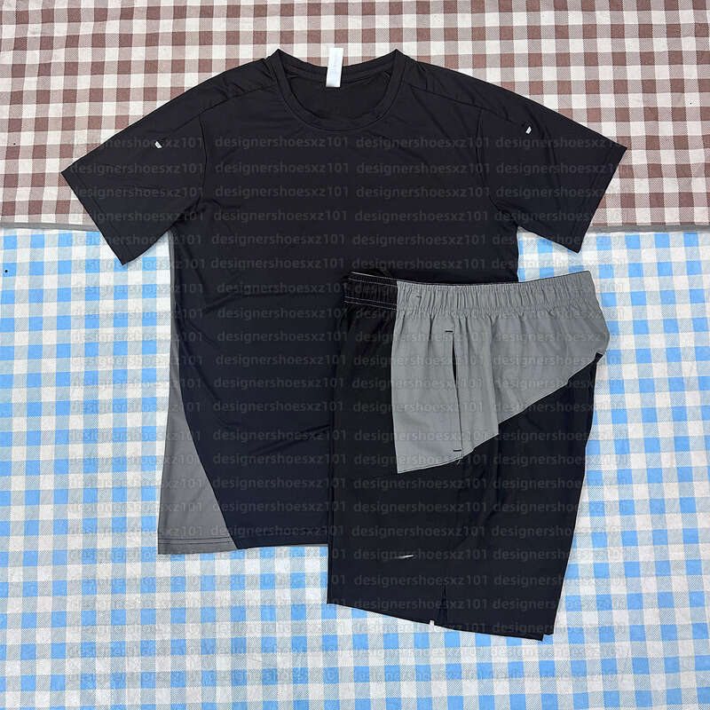 Tn Gym Set Designer T-shirt Yoga Niketech Niki Sports Nylon Quick-dry Shorts Men Slightly Elastic Sweat Absorbing Football Basketball Training Fitness Five Point