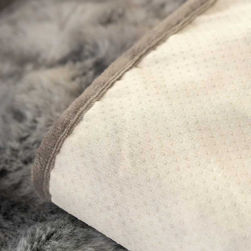 Gradient Bubble Faux Rabbit Plush Sofa Cushion Thick Anti-Slip Sofa Cover for Autumn and Winter Cozy Home Decor for Living Room M251204 - view 7