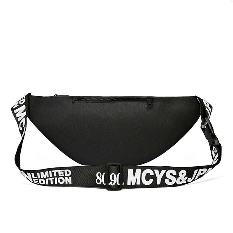 Mens waist bag suitable for travel and business use multi-layered pockets printed design multi-functional shoulder bagT251204