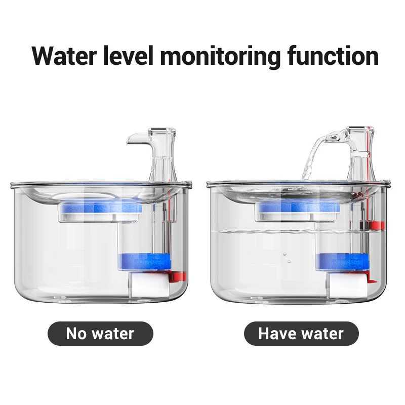 ROJECO Stainless Steel Cat Water Fountain Automatic Water Dispenser For Cat Dog Pet Smart Motion Sensor Water Purifier Drinker M251204