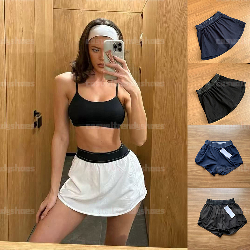 Women Yoga Skirt Outdoor Tennis Skirt Quick Dry Sports Skort with Pocket Breathable Anti Sheer Moisture Wicking Fitness Training Running Pilates Casual Short Skirt