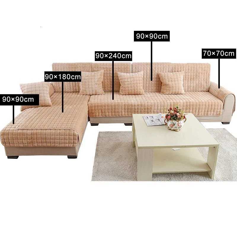 Luxury Imitation Rabbit Fur Sofa Cover Winter Warm Plush Couch Slipcover Towel for Living Room Sofa Cushion Home Decor Modern M251204 - view 7