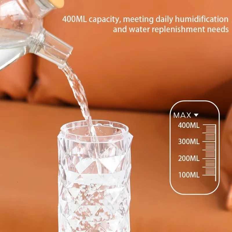 Crystal humidifier USB portable air humidifier 1L capacity aratherapy essential oil diffuser he off spray humidifier C251204