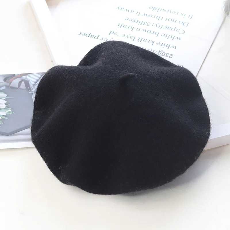 1pc Retro Knitted Beret Autumn And Winter Womens Fashion Painter Hat - Soft Lightweight For Daily Use Travel PhotographyXJ251204 - view 3