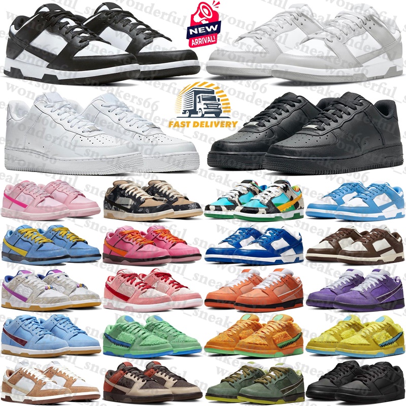 free shipping Designer sneakers airforc 1 running shoes one trainers for mens womens GAI black white men women Sports runners size 36-47