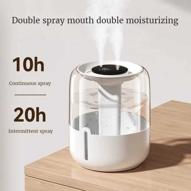 New 4L Large Capacity Humidifier USB Double Spray He Dormitory Off Bedro Desktop With Small Night Light C251204
