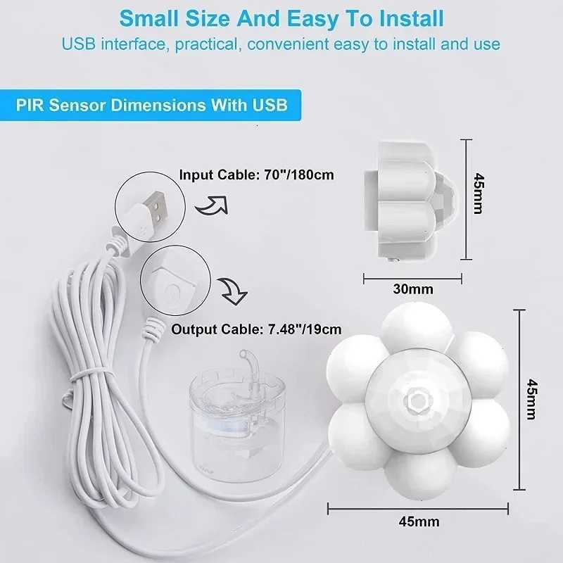 New Intelligent Cat Water Dispenser with Infrared Sensor Pet Fountain with Water Sensing Switch USB Powered Silent Operation M251204
