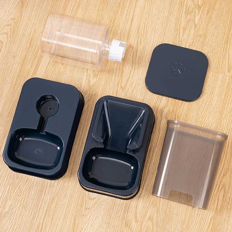 Automatic Cat and Dog Feeder with Drinker - Pet Food Bowl and Drinker SetSmart Portion Control for Cat and DogWithout Battery M251204