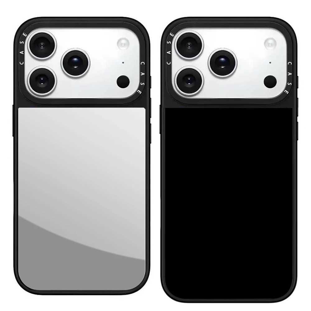 Mirror Simplicity Phone Case For iPhone 17 16 12 14 13 15 Pro Max Magnetic Wireless Charging Luxury Makeup Mirror Cover H251203