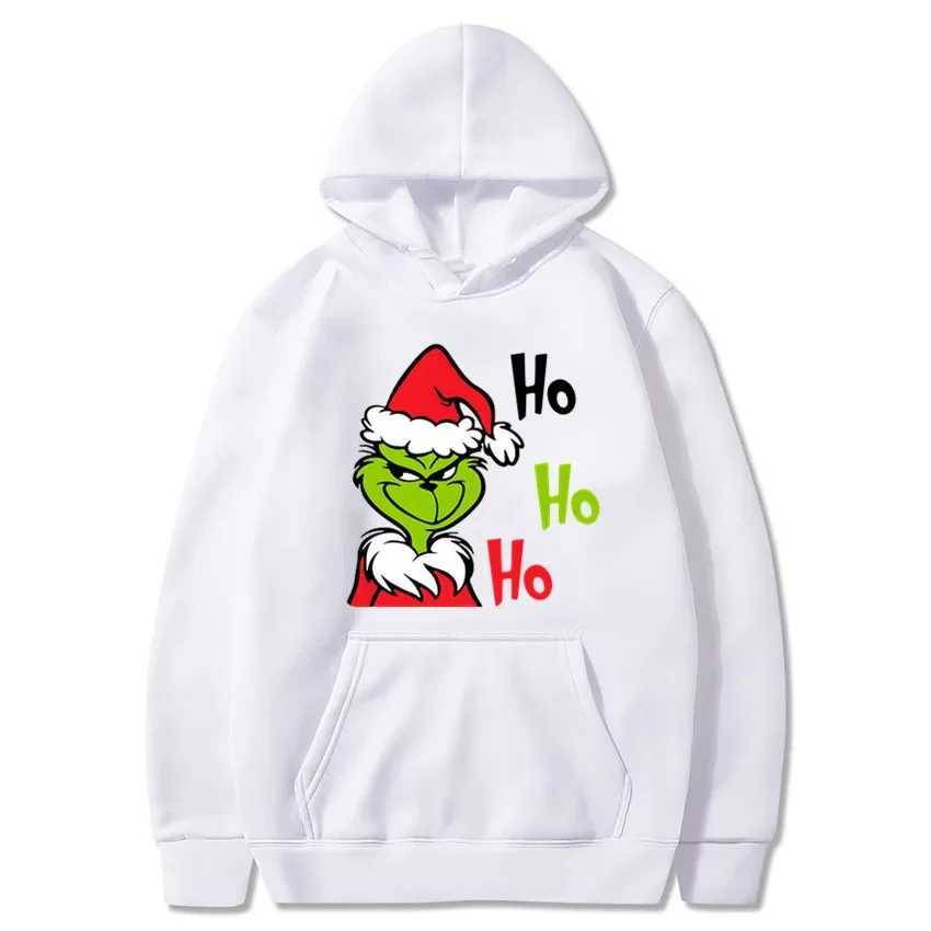 Christmas Green Goblin Hoodies Winter Casual Fleece Sweatshirt Top for Men Women J251203