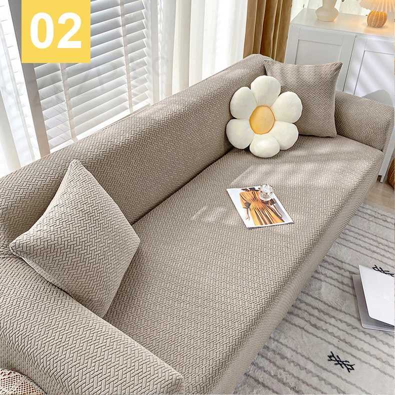 Polar Fleece Fabric Sofa cover 1/2/3/4 seater thick Slipcover couch sofacovers stretch elastic cheap sofa covers Towel wrap M251204 - view 5
