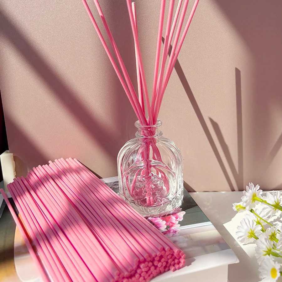 10/20/60pcs Pink Aromatherapy Stick Essential Oil Diffusion Stick Suitable for Home Decoration and Indoor Aromatherapy03 20cm Y251204