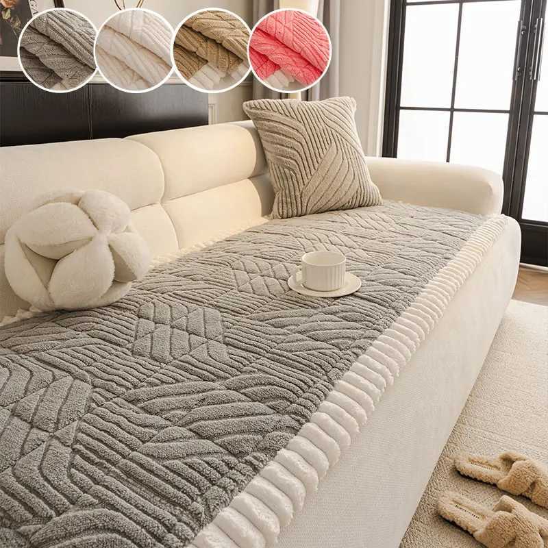 1PC-Thick winter sofa cushion for home use living room non slip cushion solid color sofa cushion M251204 - view 3