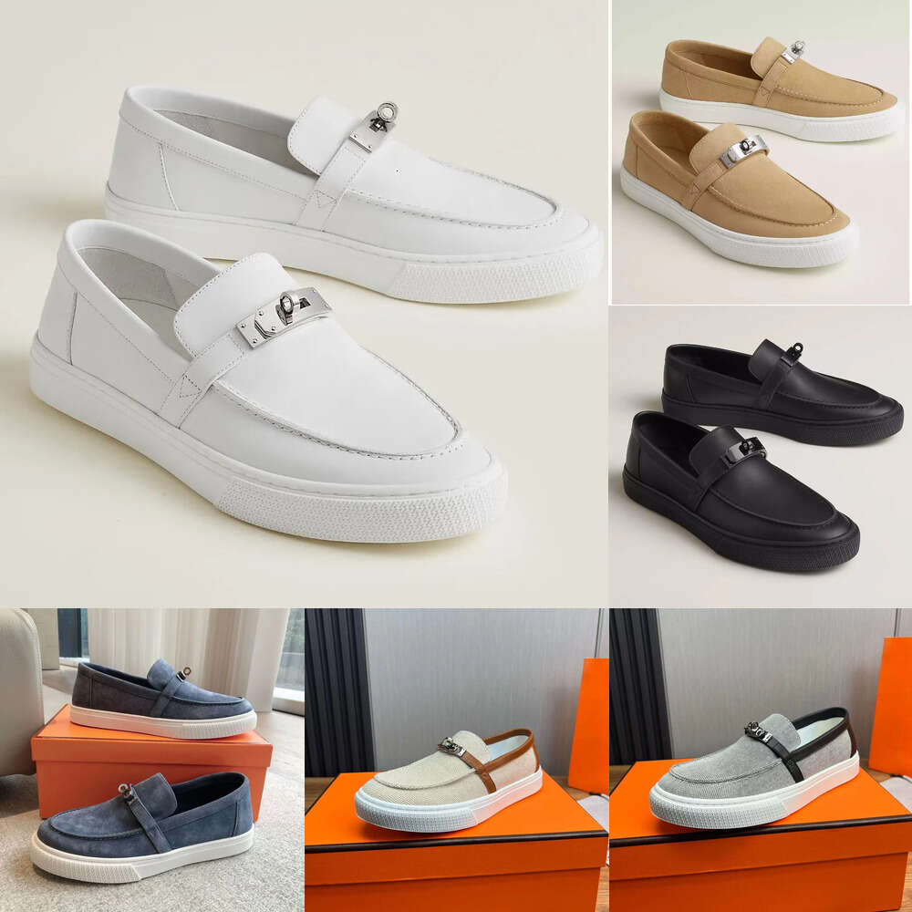 Designer men shoes Palladium-plated buckle Loafers kelly Suede canvas leather Slip-on flat Sneaker dress Walking office Party Wedding casual Vacation Moccasinsr