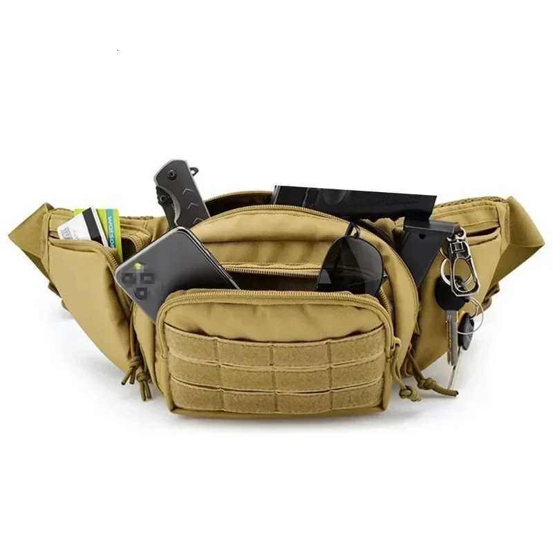 Men Waist Tactical Fanny Pack Motorcycle Rider Sports Belt Bag Climb Camping Nylon Male Tool Sling Chest Hip Bum BagT251204