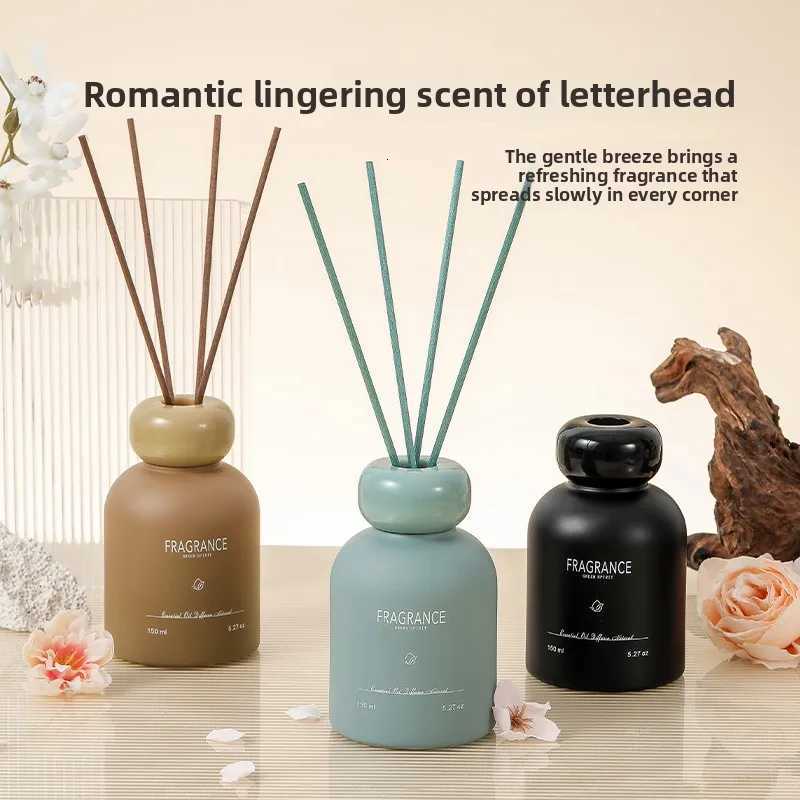 150ml Tea Scented Reed Diffuser - Natural Rattan Sticks for Bedroom Bathroom Long Lasting Fragrance Odor Eliminator Home Y251204