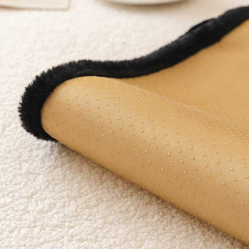 Solid Color Cute Cat Plush Sofa Cushion Thickened Non-Slip Winter Sofa Cover Living Room Sofa Mat Decorative Dust Backrest Towel M251204 - view 3