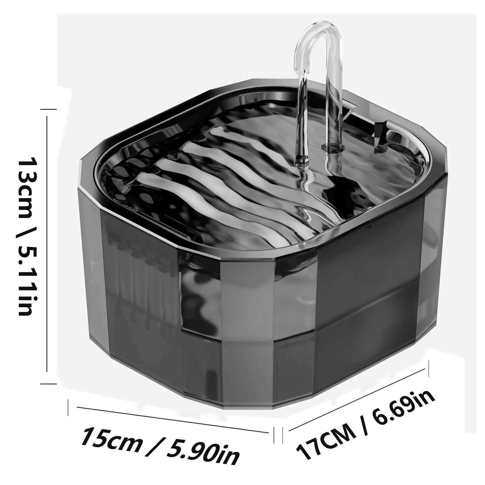 Cat Water Fountain Pet Drinking Bowl 15L With Auto Recirculate Filter USB Electric Mute Multi Function Cat Water Dispenser M251204