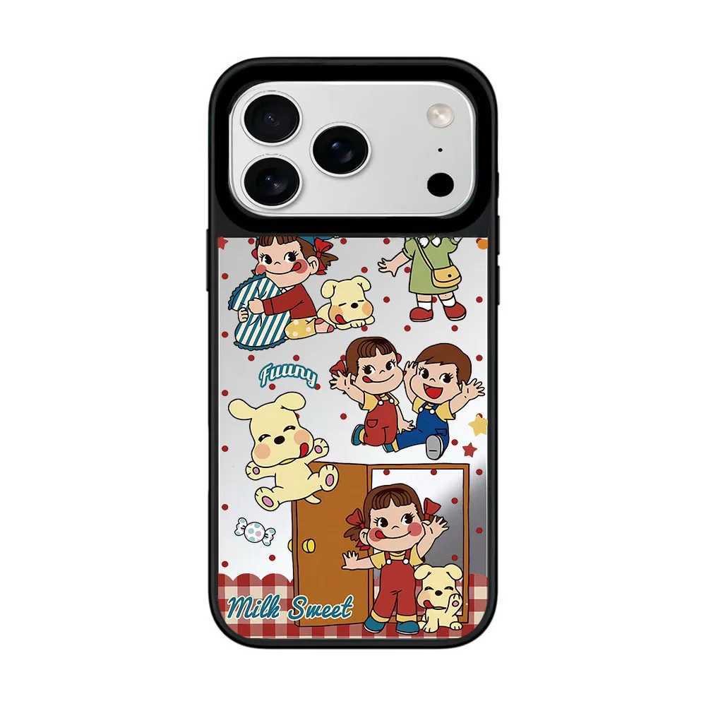 Sweet Candy Girl Mirror Surface Magnetic Phone Case Cover for IPhone 12 13 14 15 16 17 Pro Max Case for IPhone 17 Air H251203