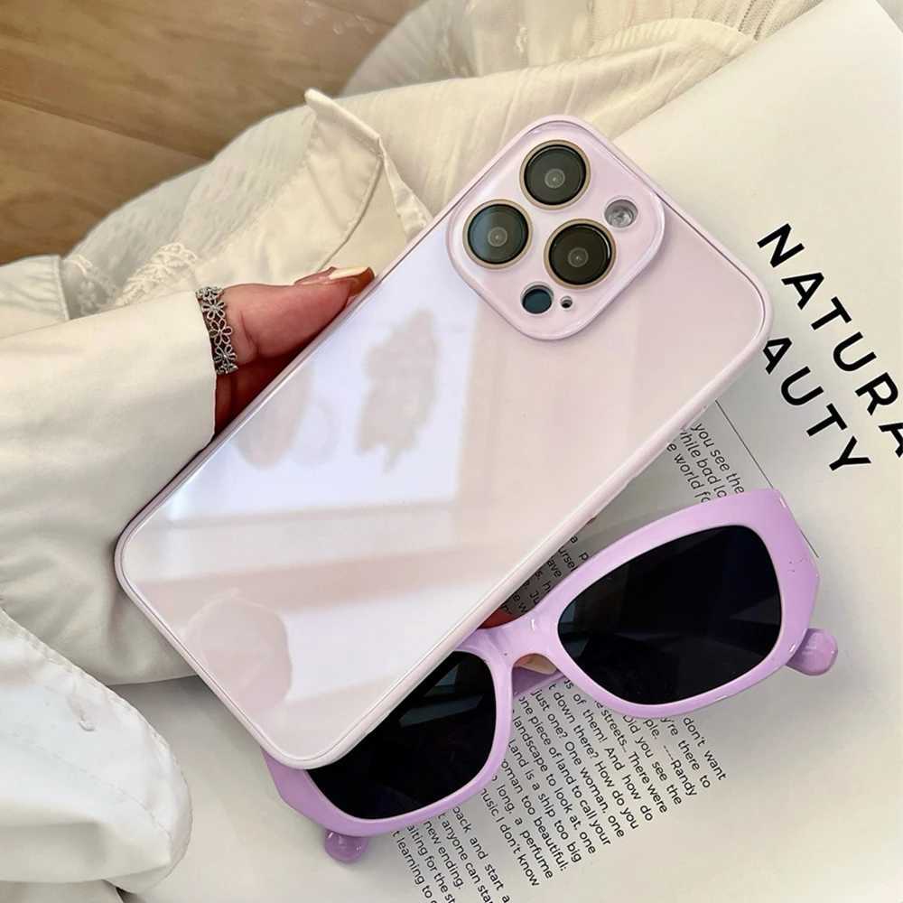 Luxury AG Candy Color Phone Case For iPhone 17 16 15 14 13 12 11 Pro Max Fl Lens Camera Protective Shockproof Back Cover H251203
