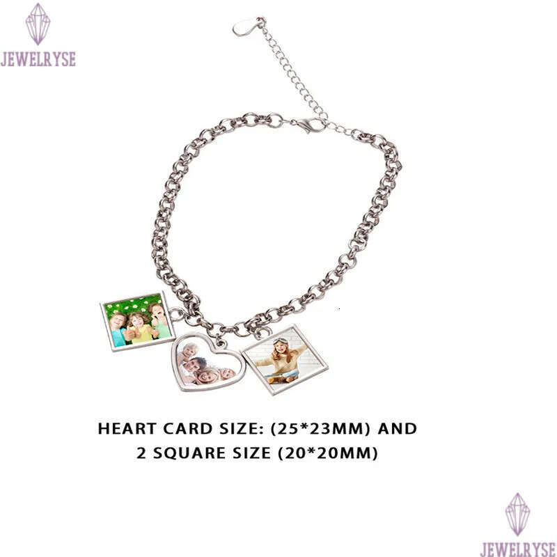 Fashion christmas sublimation blank mens DIY transfer printing round heart love bracelet for woman Thanksgiving Valentines Day Souvenir Family Gift