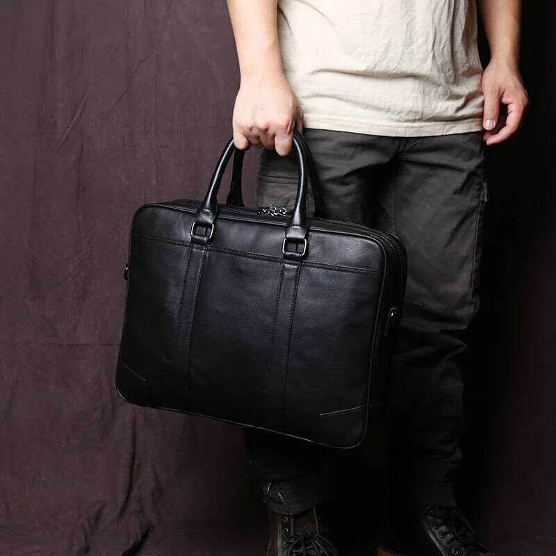 Luxury Bag Designer Retro Genuine Leather Handbag Men S Horizontal Large Capacity Messenger Briefcase First Layer Cowhide Business Computer Bag
