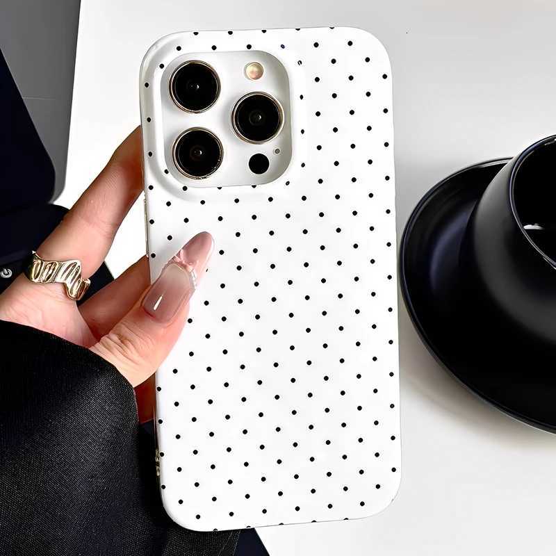 Fashion Cute Circar Dots Case For iPhone 16 17 Pro Max 15 14 13 Polka Dots IMD TPU Magnetic Back Cover For H251203