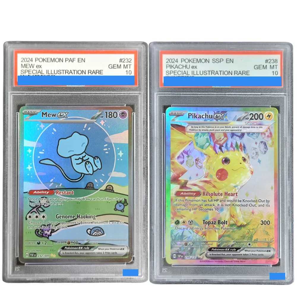 English Paldean Fates 232 Mew Authentication Grading Card Toy L2512040KRE