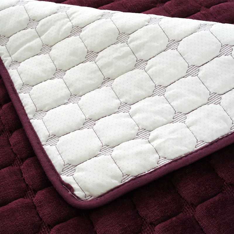 Thickened Flannel Sofa Cushion Universal Solid Color Plush Non-Slip Living Room Sofa Cover Warm Breathable Sofa Back Towel M251204 - view 7