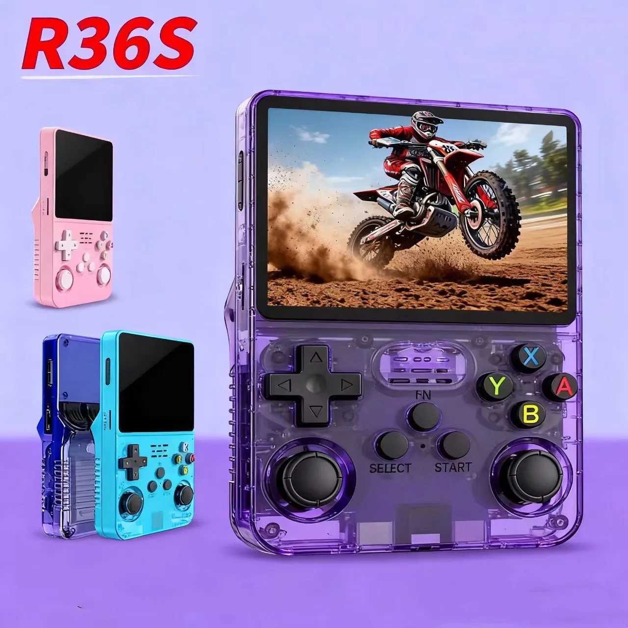 R36S Retro Handheld Game Console Open Source ARKOS System 35 Inch IPS Sn RK3326 15000 Games Pocket Video Player Boys Gift H251204