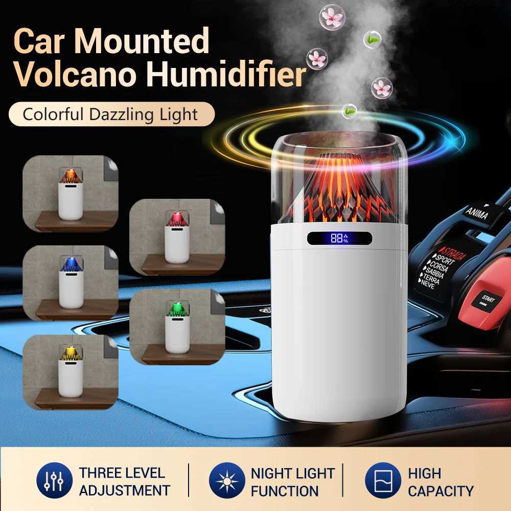 360ml Car Ara Humidifier USB trasonic Essential Oil Diffuser with Colorf Light He Car Air Fresher Fragrance Diffuser C251204