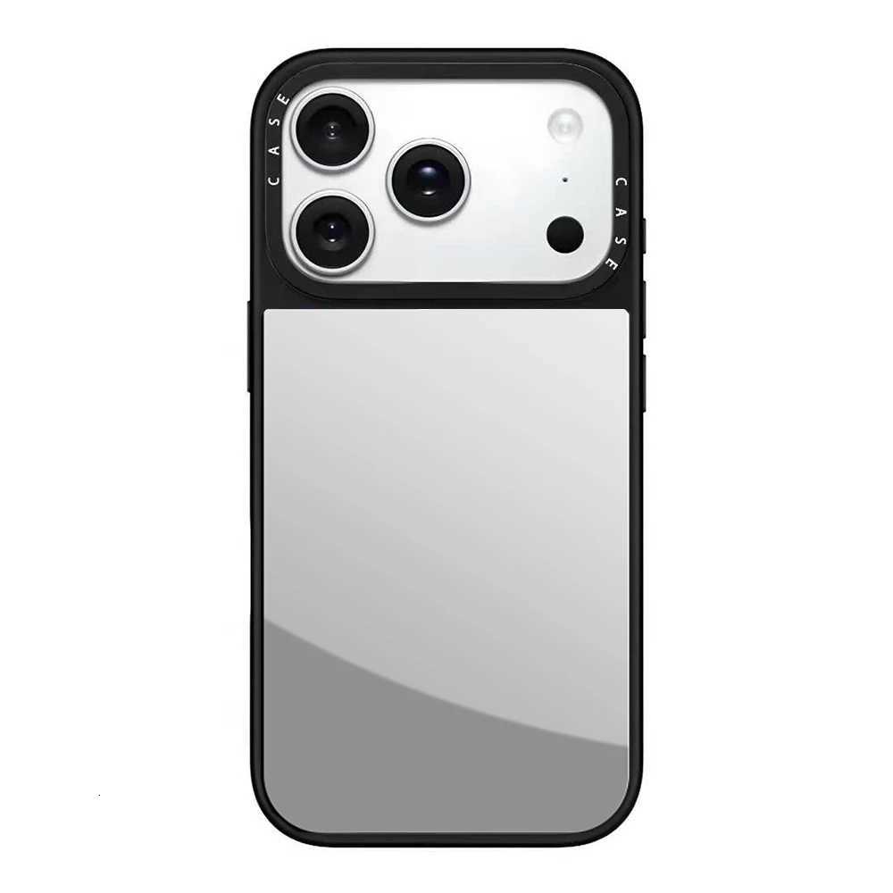 Mirror Simplicity Phone Case For iPhone 17 16 12 14 13 15 Pro Max Magnetic Wireless Charging Luxury Makeup Mirror Cover H251203