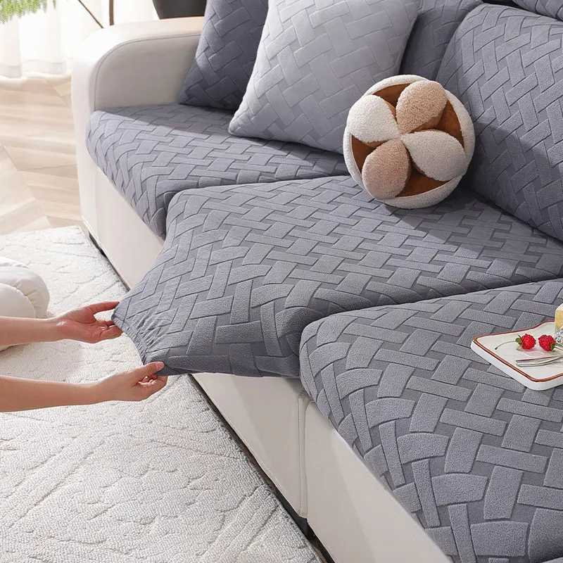 Elastic Sofa Cover Luxury Adjustable Elastic Couch Cover for Living Room Sofa Seat Cover 1 2 3 4 seat l shaped full set M251204 - view 5