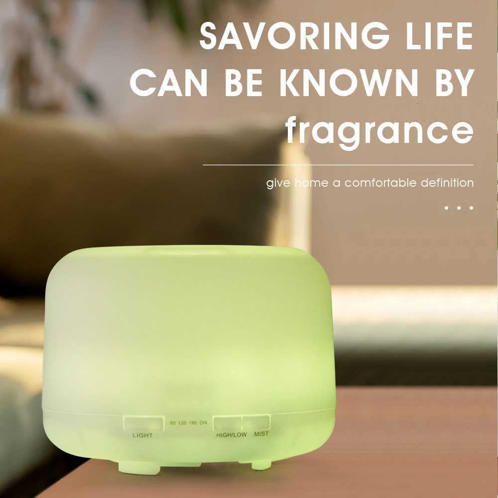 500ml Ara Diffuser Remote Control trasonic Air Humidifier USB Essential Oil Diffuser Mist Maker with LED Night Lights C251204